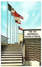 Six Flags Over Texas the Six Historical Flags Postcard - £5.90 GBP