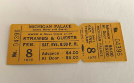 THE STRAWBS WITH MANN 1975 UNUSED CONCERT TICKET DETROIT MICHIGAN PALACE... - £7.80 GBP