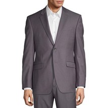 Perry Ellis Men&#39;s Portfolio Slim-Fit Stretch Suit Jackets in Grey Solid-... - £55.87 GBP