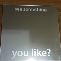Mirror Stenciled Message 14&quot; with hardware SEE SOMETHING YOU LIKE - $32.73