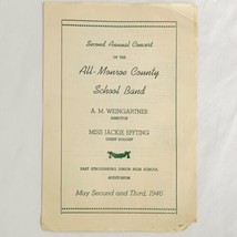 1940&#39;s East Stroudsburg Pa Monroe County Band Concert Junior High School... - $11.40