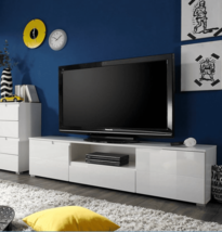 Santino White High Gloss TV Cabinet S9 - $223.75