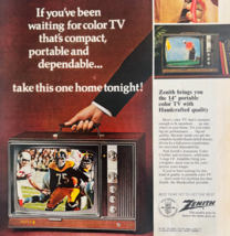 1968 Zenith Peary Television Set Advertisement Vintage Portable TV DWJJ18 - $24.99