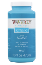 Waverly Inspirations 60754E Chalk Paint, Matte, Agave Blue, 16 Fl. Oz. - £20.61 GBP