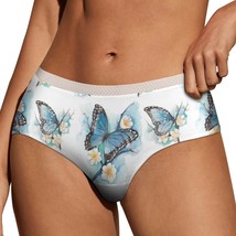 Butterfly Flowers Panties for Women Lace Briefs Soft Ladies Hipster Unde... - $13.99