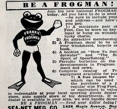 Be A Frogman Membership 1952 Advertisement Sea Net Manufacturing DWEE9 - $27.68 CAD