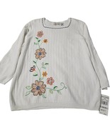 Alfred Dunner Womens Sweater Multi-Color Size 1X Rame Blend Pullover Lon... - $47.50