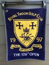 Royal Troon Golf Towel United Kingdom Club 1997 126th Open Scotland VTG ... - $14.73