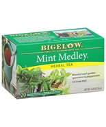Bigelow Mint Medley Herbal Tea 20 Tea Bags Caffeine Free with Spearmint ... - $13.75 CAD