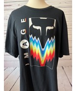 Fox Racing Tee Shirt XXL Mens RELM 2X Short Sleeve Moto Colorful Rainbow... - $29.05