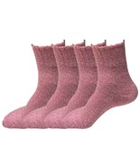 4 Pairs Womens Soft Winter Wool Thick Knit Thermal Warm Crew Cozy Boot S... - £8.60 GBP