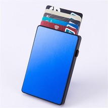   Anti-theft New Name Card Case Aluminum Single Box Smart Wallet Slim Fashion Cl - £7.84 GBP