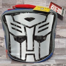 Transformers Optimus Prime Lunch Bag Insulated Die Cut Silver Face Soft Bag - £15.56 GBP