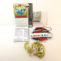 Needlepoint Mini Kit Dimensions Bluebird Birdie in Birdcage #71-07235 Started - £7.91 GBP