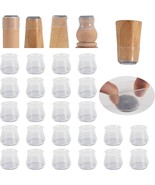 24PCS Upgraded Silicone Chair Leg Floor Protectors for Hardwood Floors,... - $15.83
