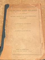 Antique Outlines &amp; Studies To Accompany Myers' Medieval &amp; Modern History... - $19.99