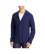 THE MENS STORE Men&#39;s Navy Mélange Wool Blend Cardigan Sweater XXL - $74.24