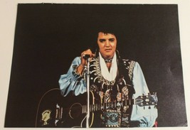 Elvis Presley Magazine Pinup On Stage In Fluffy Suit Smiling Double Sided - £3.10 GBP