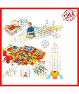 600Pcs Rainbow Straw Constructor STEM Building Set - Educational Fun for... - $57.16 CAD