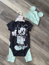 Disney Baby Girl/boy  9m 3 Piece Mickey Mouse Legging Set Plus Hat w/ Ea... - $9.85