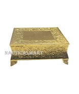 NauticalMart Wedding Cake Stand Square 16-Inch,Aluminum Gold Finish - €146,85 EUR