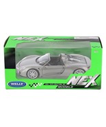 2013 Porsche 918 Spyder 1/24 Scale Diecast Model by Welly - Silver - w/ Box - $46.99 CAD