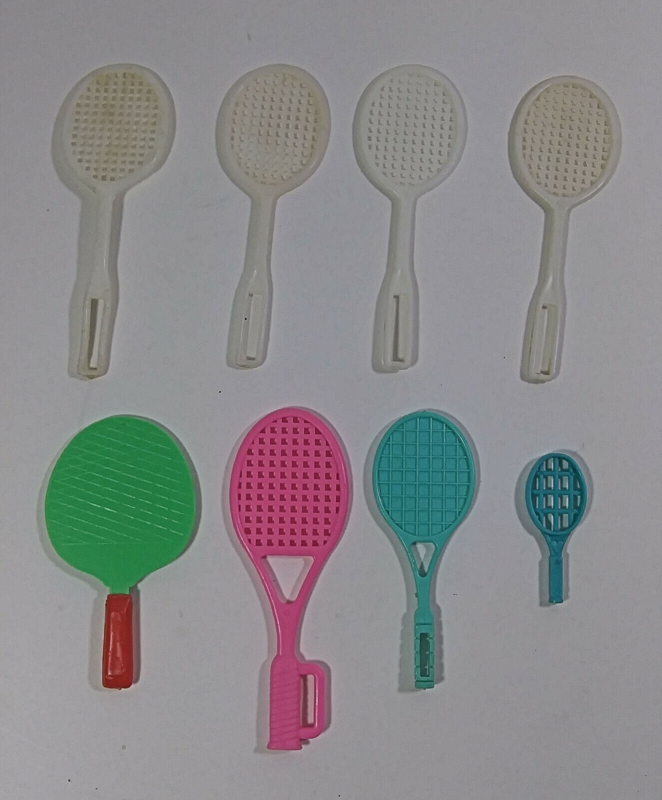 Primary image for Vintage Barbie Tennis Racquets Lot 8 Mattel Miniature Diorama Sports Accessory 
