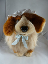 Disney Peter Pan NANA the Dog 13&quot; Tall Plush Stuffed Brown Dog with Bonnet - $19.30