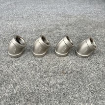 Lot of 4 -  1&quot; Pipe 45 Elbow Threaded 316 Stainless Steel  New - $36.62