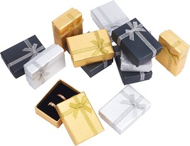 Ph Pandahall Jewelry Gift Box Set, 12Pcs 2.7X2X1 Inch Cardboard Jewelry Boxes - £28.76 GBP