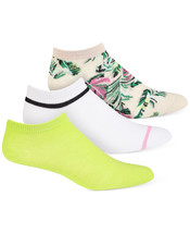 Womens No Show Socks Palm Neon Babe 3 Pair Pack JENNI $16.99 - NWT - £1.39 GBP