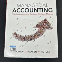 Managerial Accounting The Cornerstone of Business Decision Making Mowen Marya - £18.46 GBP