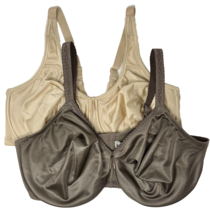 WACOAL Nude  and Brown Underwire Bra Size 44DD Set of 2 - £29.84 GBP