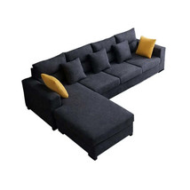 Hotel Luxury funiture corner L shaped modern leather sofa cum bed folding set ho - £817.11 GBP