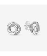 Family Always Encircled Stud Earrings,Fits Pandora charms  - $28.70 CAD