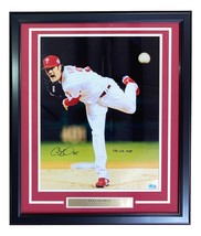 Cole Hamels Signed Framed 16x20 Phillies Vertical Photo 08 WS MVP BAS ITP - £244.16 GBP