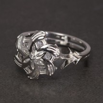 Genuine 925 Sterling Silver Ladies Ring The Galadriel Nenya Zircon Ennagement We - $45.81