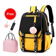 New Water Resistant Durable Backpack School Bag Travel Daypack Kids Bookbag Midd - £45.62 GBP