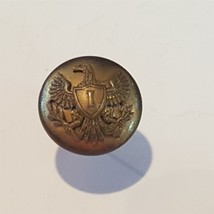 1885 antique INFANTRY BRASS PIN thomas n dale &amp; co new york RARE button - £37.10 GBP