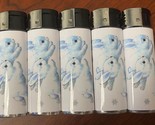 Winter Snow Bunnies Lighters Set of 5 Electronic Refillable Butane - £12.62 GBP