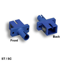 Kentek ST to SC Simplex Multi-Mode Fiber Optic Adapter Coupler Flange Mo... - $14.99