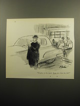 1960 Cartoon by Perry Barlow - You&#39;re of his faith. You give him the bill - $14.99