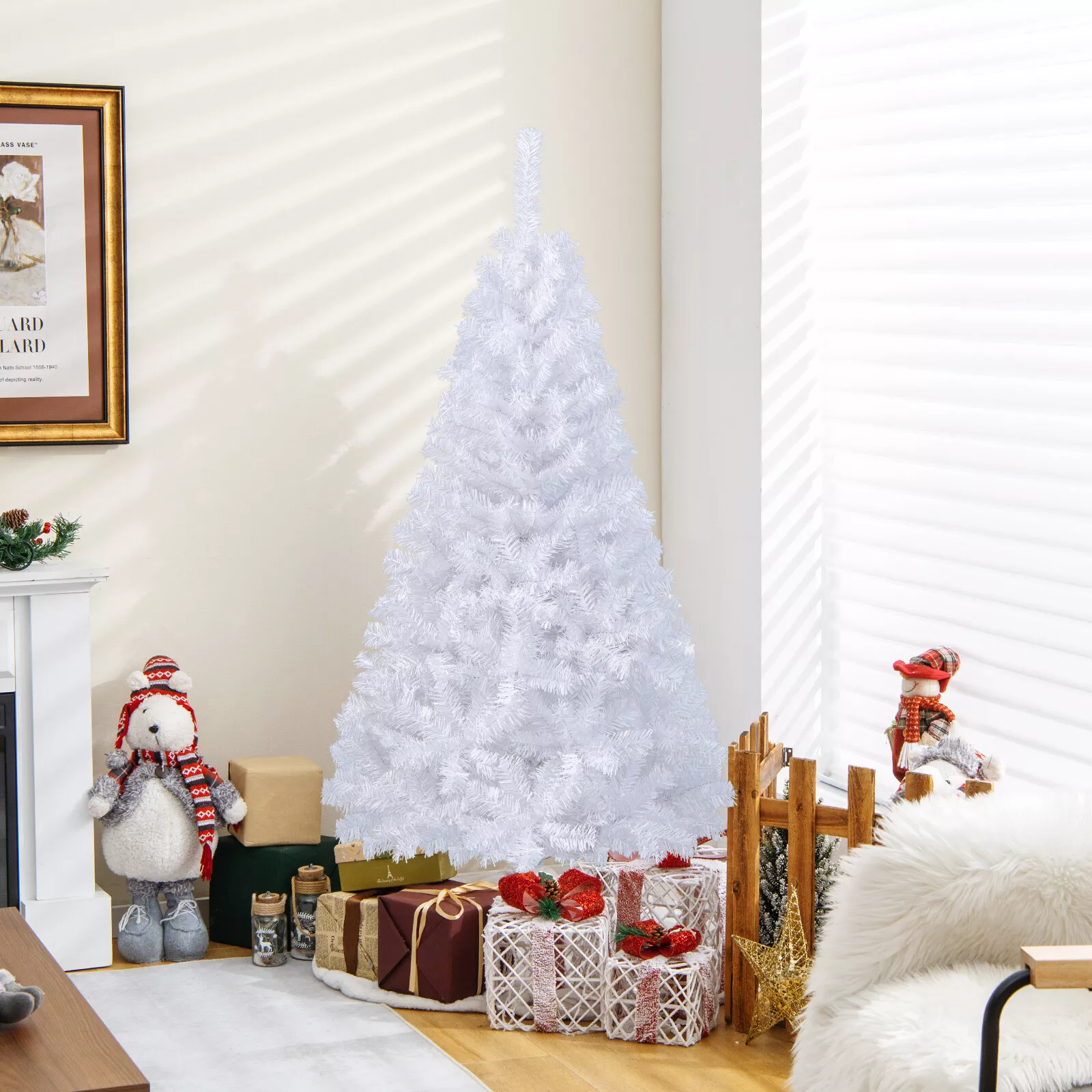 5&#39; Artificial PVC Christmas Tree W/Stand Holiday Season Indoor Outdoor W... - $65.98