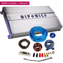 Hifonics zg3200.1x 3200W 1 Ohm Stable Class D Car Amplifier w/ Wiring Kits - £339.71 GBP