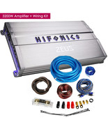 Hifonics zg3200.1x 3200W 1 Ohm Stable Class D Car Amplifier w/ Wiring Kits - £340.54 GBP