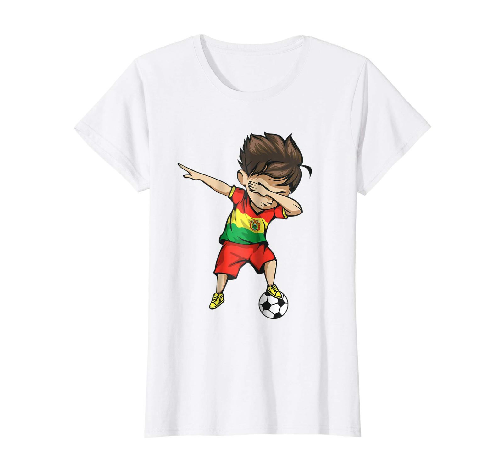 Sport Shirts - Dabbing Soccer Boy Bolivia Jersey Shirt - Bolivian Football Wowen - £16.19 GBP - £19.44 GBP
