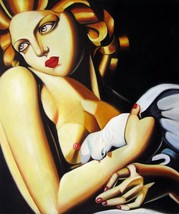 36x48 inches Rep. Tamara De Lempicka Oil Painting Canvas Art Wall Decor ... - £234.55 GBP