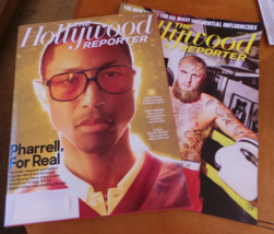 Lot of 2 Hollywood Reporter Issues Jake Paul; Pharrell Williams; Creators 2024 F - £15.82 GBP