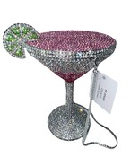 NEW 100% RHINESTONE Crystal Martini Cosmopolitan Clutch Minaudiere Mini ... - $1,712.79 MXN