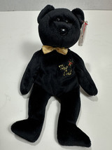 1999 Ty Beanie Babies The End Black Bear 8.5” - £4.61 GBP